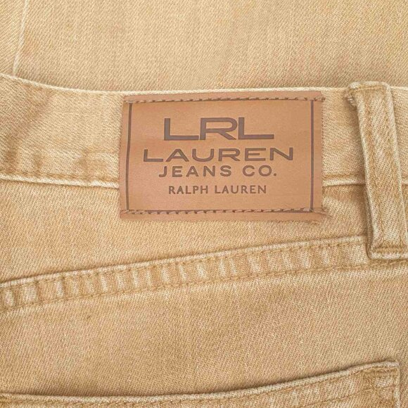 Ralph Lauren Tan Women Boot Cut Jeans Classic Fashion Western Style Size 4 - Picture 2 of 7